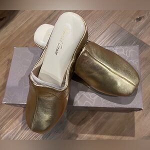 Daniel Greene Glamour Gold Women's Slippers Size 5M